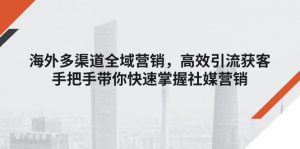 海外多渠道 全域营销，高效引流获客，手把手带你快速掌握社媒营销-KJ分享