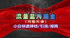 热门赛道掘金_小白快速入局挣钱,可矩阵【完整实操】-KJ分享