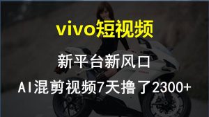 【老万创富圈】最新技术助力！VIVO中视频项目每周轻松赚1w+，AI去重大揭秘！-KJ分享