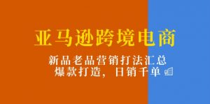 亚马逊跨境电商：新品老品营销打法汇总，爆款打造，日销千单-KJ分享