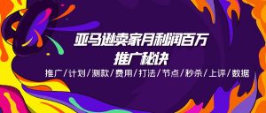 亚马逊卖家月利润百万的推广秘诀，推广/计划/测款/费用/打法/节点/秒杀/上评/数据-KJ分享