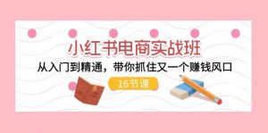 小红书电商实战班,从入门到精通,带你抓住又一个赚钱风口(17节)-KJ分享