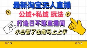 最新淘宝无人直播 公域+私域玩法打造真正的日不落直播间 小白看了也能…-KJ分享