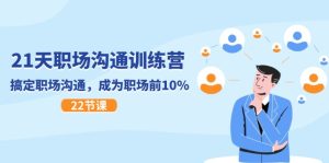 21天职场沟通特训营，搞定职场沟通，成为职场前10%（22节）-KJ分享