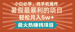 2024暑假最赚钱的项目，小红书咸鱼暴力引流简单无脑操作，每单利润最少500+-KJ分享