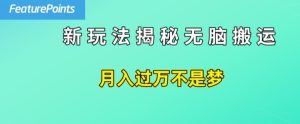 简单操作，每天50美元收入，搬运就是赚钱的秘诀-KJ分享