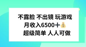 不露脸 不出境 玩游戏，月入6500 超级简单 人人可做-KJ分享