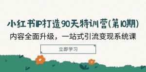 小红书-IP打造90天特训营(第10期)：内容全面升级，一站式引流变现系统课-KJ分享
