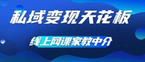 私域变现天花板,网课家教中介,只做渠道和流量,让大学生给你打工,0成本实现月入五位数【揭秘】-KJ分享