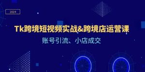 Tk跨境短视频实战&跨境店运营课：账号引流、小店成交-KJ分享