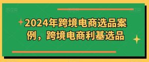 2024年跨境电商选品案例,跨境电商利基选品(更新)-KJ分享