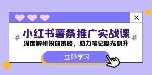 小红书-薯条推广实战课：深度解析投放策略，助力笔记曝光飙升-KJ分享
