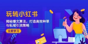 玩转小红书：揭秘爆文算法，打造高效种草与私域引流策略-KJ分享