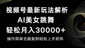 视频号最新暴利玩法揭秘，轻松月入30000+-KJ分享