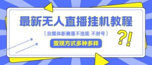 最新无人直播挂机教程，可自用可收徒，收益无上限，一天啥都不干光靠收徒变现5000+-KJ分享
