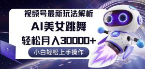 视频号最新暴利玩法解析，小白也能轻松月入30000+-KJ分享