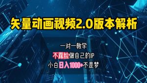 矢量图动画视频2.0版解析，做自己的IP账号，操作简单易上手小白日入1000+-KJ分享