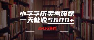 小学学历卖考研课程,一天收5600(附3580G考研合集)-KJ分享