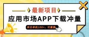 单日单机100+，每日可重复，应用市场APP下载冲量-KJ分享