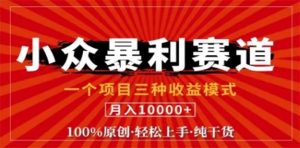 视频号最新爆火赛道，三种可收益模式，0粉新号条条原创条条热门 日入1000+-KJ分享