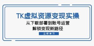 TK虚拟资料变现实操：从下载部署到账号运营，解锁变现新路径-KJ分享