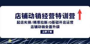 店铺动销经营特训营：起店实操/精准拉新/0基础开店运营/店铺动销全面升级-KJ分享