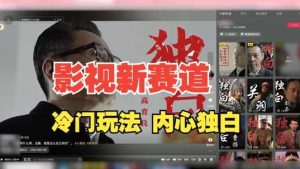 最新影视解说玩法,人物独白,30天涨粉24万+,全流程拆解【揭秘】-KJ分享
