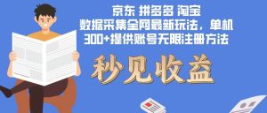 数据采集最新玩法单机300+脚本无限开 有无限注册账号的方法免费送可开…-KJ分享