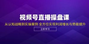 视频号直播操盘课，从认知战略到实操案例 全方位实现利润增长与势能提升-KJ分享