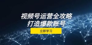 视频号运营全攻略,从定位到成交一站式学习,视频号核心秘诀,打造爆款…-KJ分享