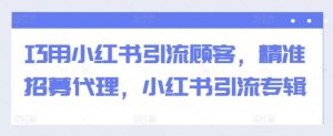 巧用小红书引流顾客，精准招募代理，小红书引流专辑-KJ分享
