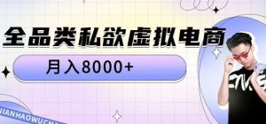 全品类私欲虚拟电商，月入8000+【揭秘】-KJ分享