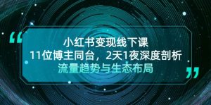 小红书变现线下课！11位博主同台，2天1夜深度剖析流量趋势与生态布局-KJ分享
