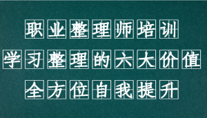 职业整理师培训（新版），学习整理的六大价值，全方位自我提升！-KJ分享