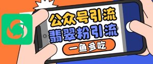 公众号利用推荐流量和搜一搜流量引流翡翠粉，一鱼多吃-KJ分享