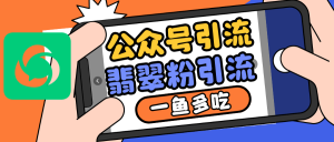 公众号低成本引流翡翠粉，高客单价，大力出奇迹一鱼多吃-KJ分享
