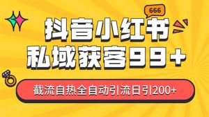 某音，小红书，野路子引流玩法截流自热一体化日引200+精准粉 单日变现3…-KJ分享