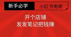 小红书零食共创【新手易上手】开个店铺,发发笔记把钱赚-KJ分享