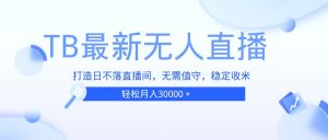 TB无人直播，打造日不落直播间，无需真人出镜，无需值守，打造日不落直…-KJ分享