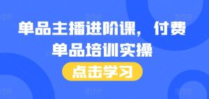 单品主播进阶课，付费单品培训实操，46节完整+话术本-KJ分享