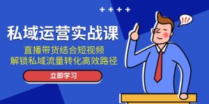 私域运营实战课：直播带货结合短视频，解锁私域流量转化高效路径-KJ分享