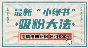 最新自动化“吸粉术”，小绿书激活私域流量，每日轻松吸引300+高质精准粉!-KJ分享