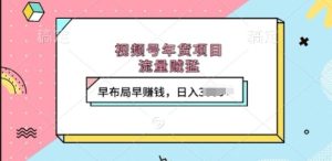 视频号年货项目,流量贼猛,早布局早挣钱,日入上k-KJ分享