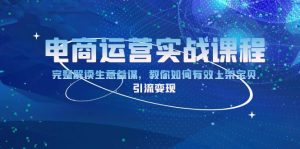 电商运营实战课程：完整解读生意参谋，教你如何有效上架宝贝，引流变现-KJ分享