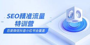 SEO精准流量特训营，百度微信抖音小红书全覆盖，带你搞懂搜索优化核心技巧-KJ分享