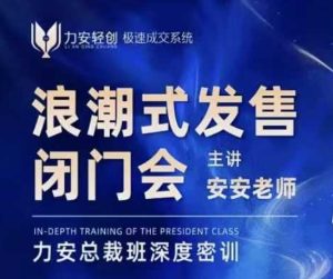 力安深圳闭门会：浪潮式发售，手把手教你做批量搞定成交-KJ分享