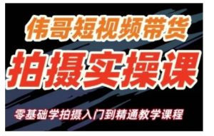 短视频带货拍摄实操课，零基础学拍摄入门到精通教学-KJ分享