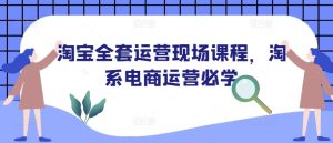 淘宝全套运营现场课程，淘系电商运营必学-KJ分享