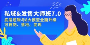 私域&发售-大师班第7期，底层逻辑与8大模型全面升级 可复制 落地 变现-KJ分享