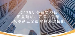 2025AI外贸实战课：涵盖建站、开发、营销, 从零到三全面掌握外贸技能-KJ分享